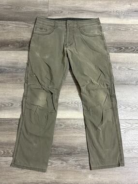 Kuhl Rydr Articulated Knee Green Straight Leg Pants Outdoors - Men’s 34x31